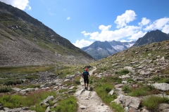 Weg zum Rand des Aletschgletschers