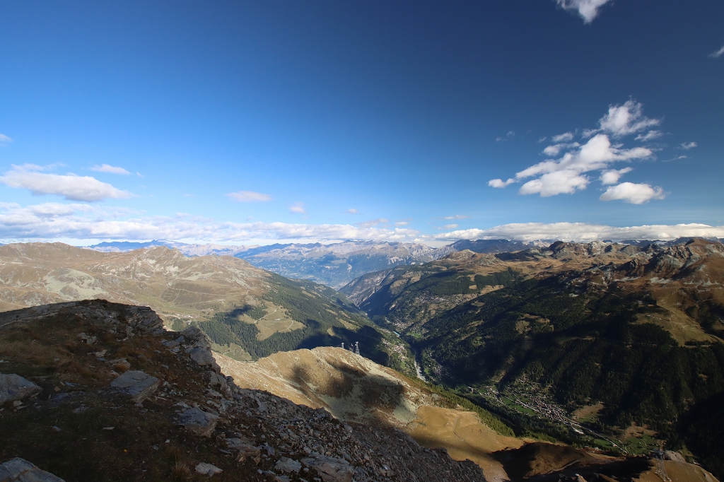 Ausblick vom Corne de Sorebois auf 2.985 Meter über Meer
