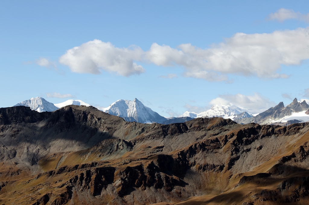 Ausblick vom Corne de Sorebois auf 2.985 Meter über Meer