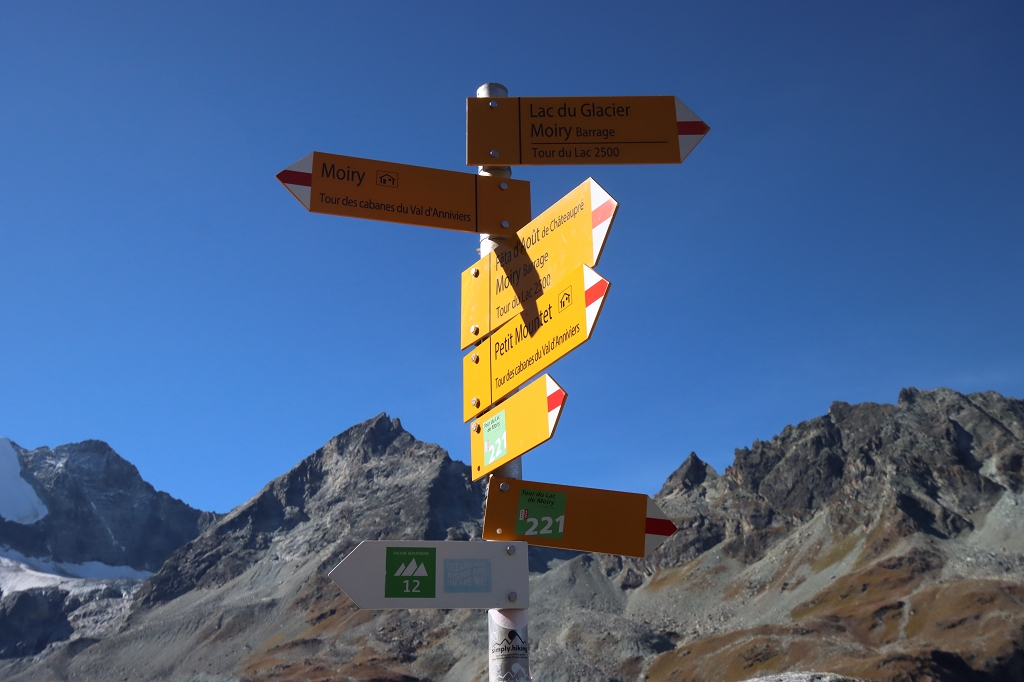 Wanderung zur Cabane de Moiry (2.825 m.ü.M.)