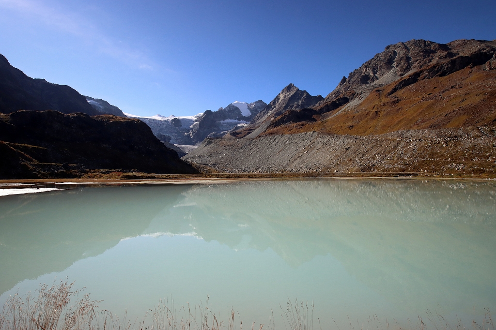 Lac de Châteaupré mit Blick auf den Moirygletscher