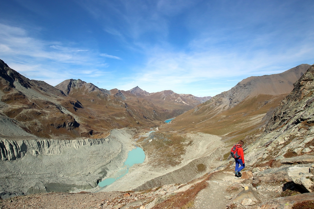 Abstieg von der Cabane de Moiry