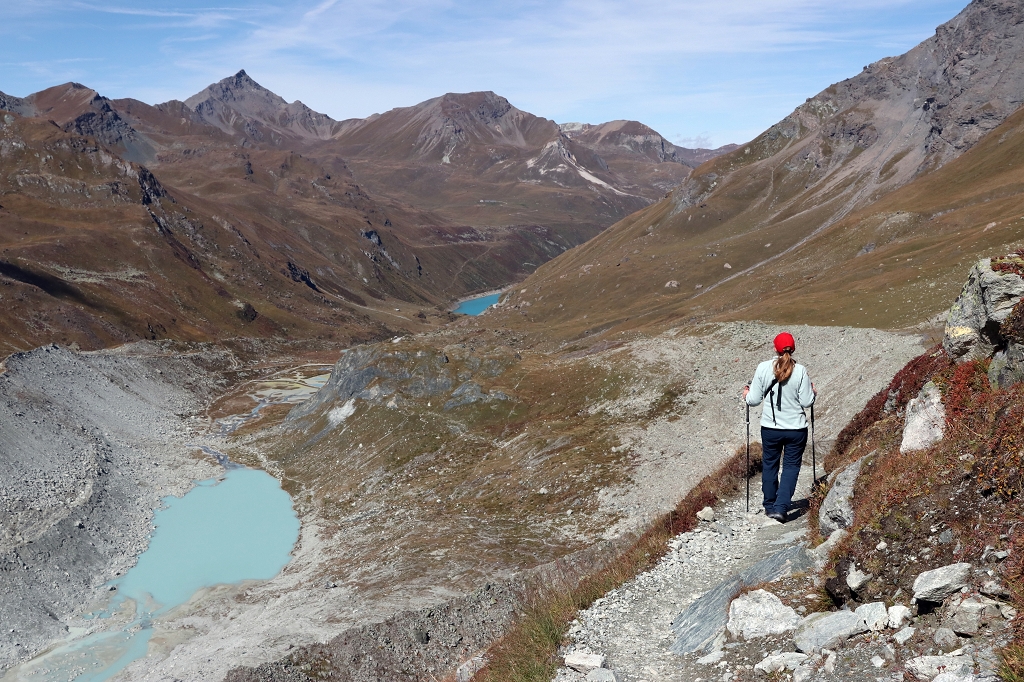 Abstieg von der Cabane de Moiry