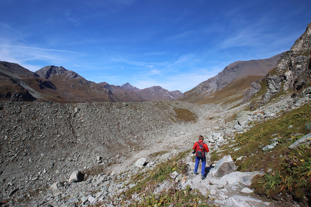 Abstieg von der Cabane de Moiry