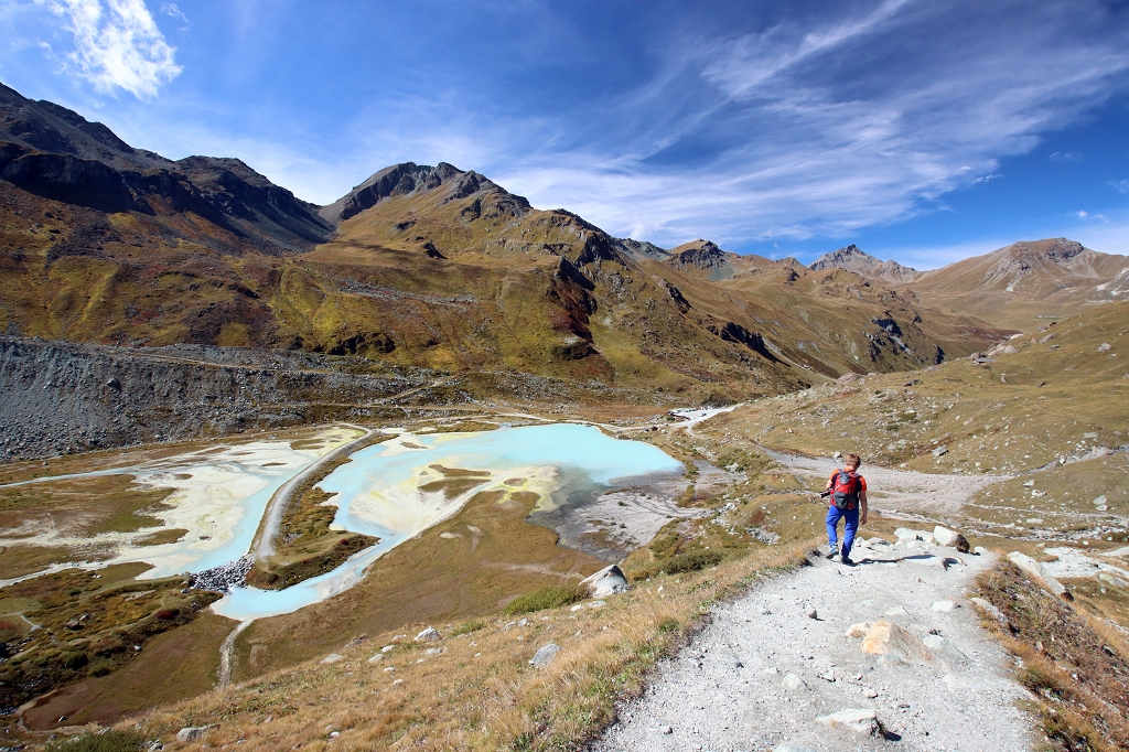 Abstieg von der Cabane de Moiry