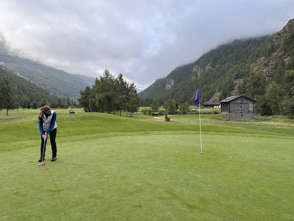 Endlich auf dem Grün angekommen
