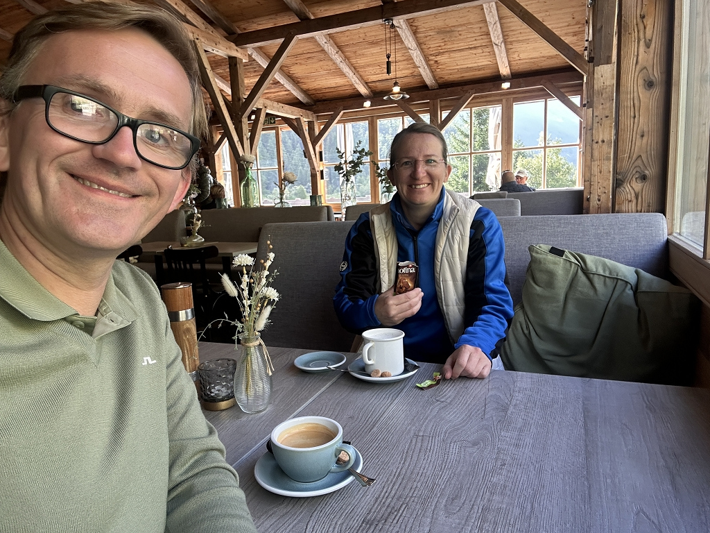 Im Clubhaus des Matterhorn Golfplatz in Täsch