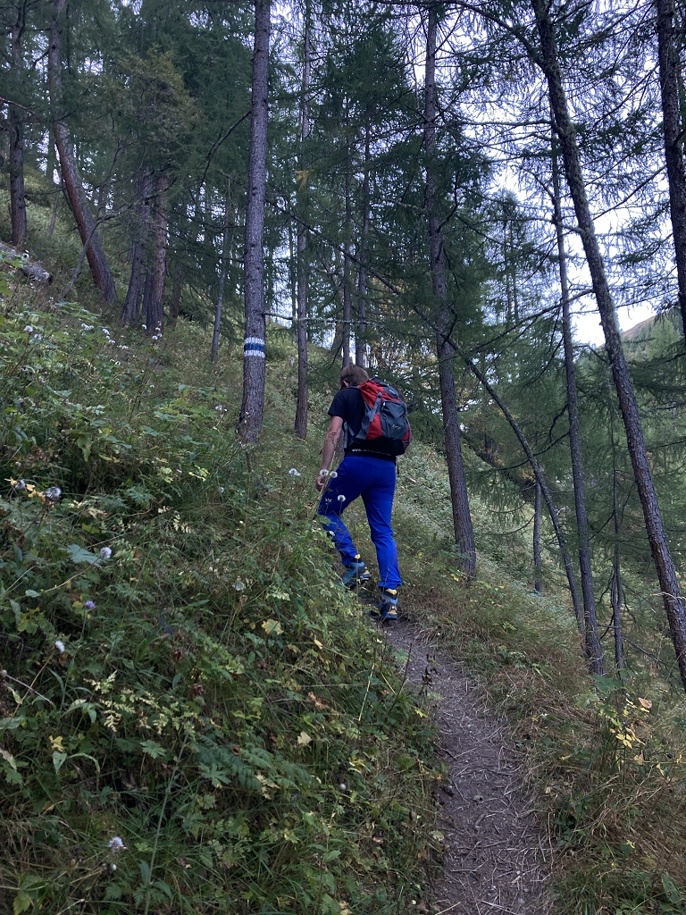 Zustieg zum Pas du Chasseur