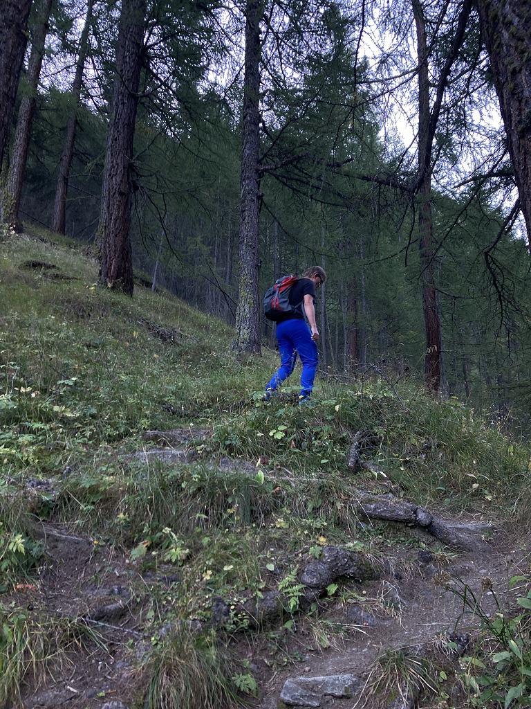 Zustieg zum Pas du Chasseur