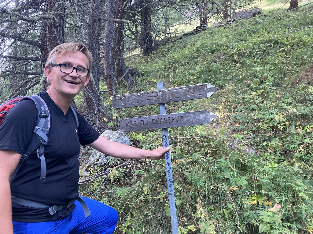Zustieg zum Pas du Chasseur