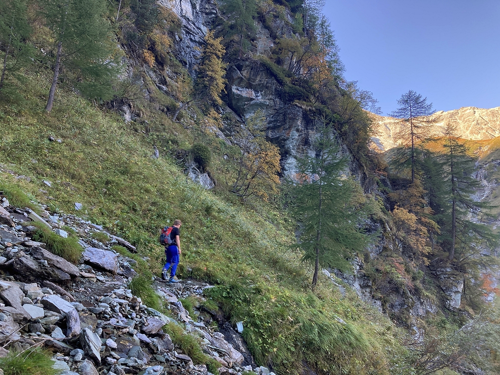 Zustieg zum Pas du Chasseur