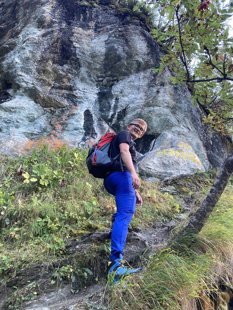 Einstieg zum kettengesicherten Pas du Chasseur