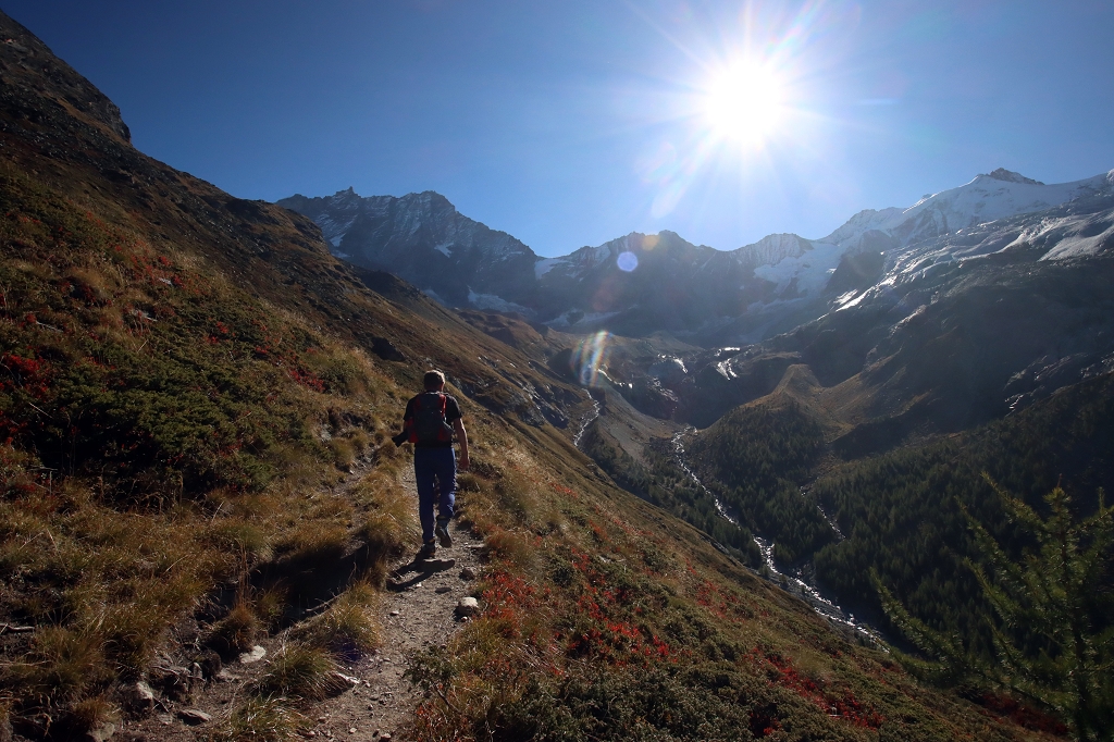 Vom Lac d’Arpitettaz zur Cabane Arpitettaz auf 2.786 Metern Höhe