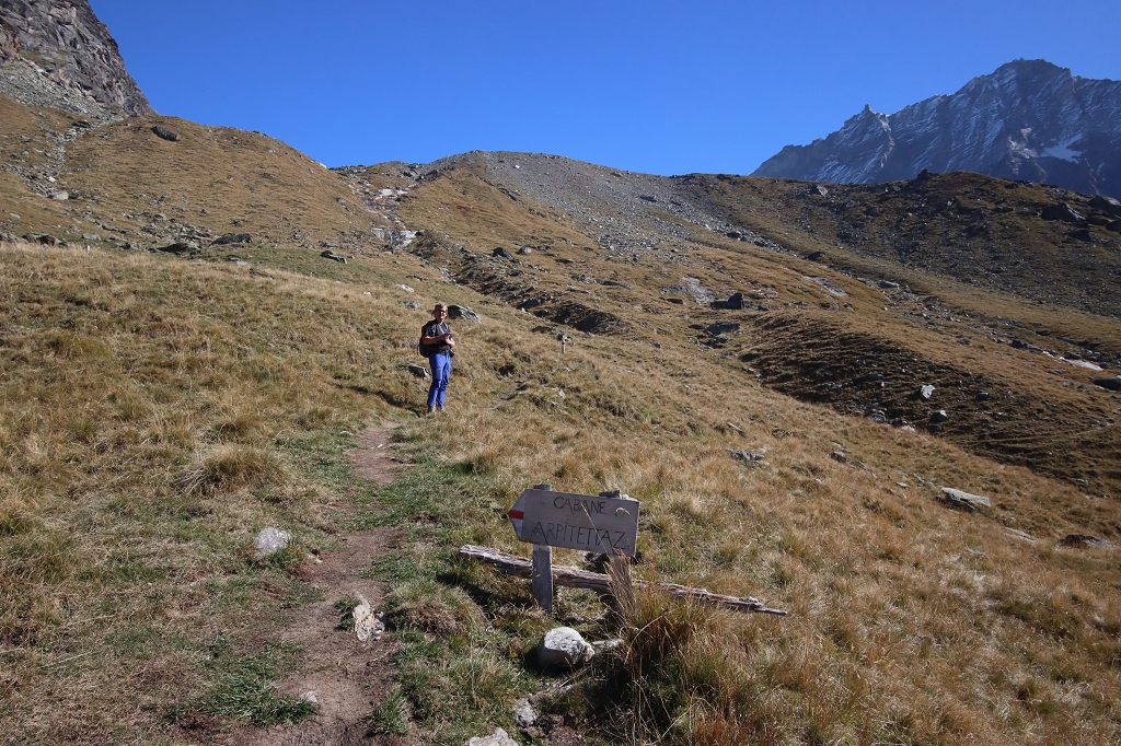 Vom Lac d’Arpitettaz zur Cabane Arpitettaz auf 2.786 Metern Höhe