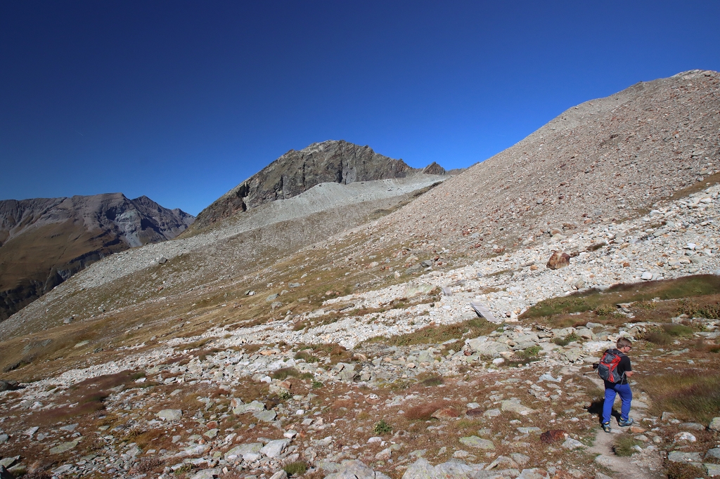 Abstieg von der Cabane Arpitettaz zum Lac d’Arpitettaz