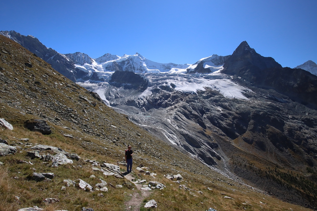 Abstieg von der Cabane Arpitettaz zum Lac d’Arpitettaz