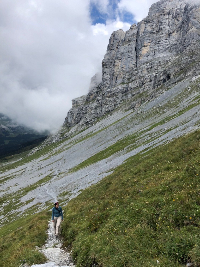 Rückweg vom Tälli-Klettersteig zur Tällihütte via Sätteli