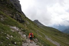Rückweg vom Tälli-Klettersteig zur Tällihütte via Sätteli