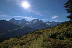 Mountain View Trail von der Grütschalp nach Mürren - Eiger, Mönch und Jungfrau