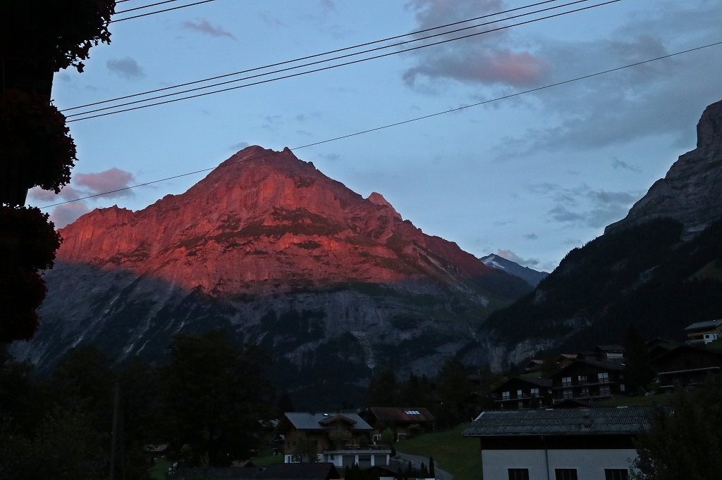 Abendglühen in den Alpen
