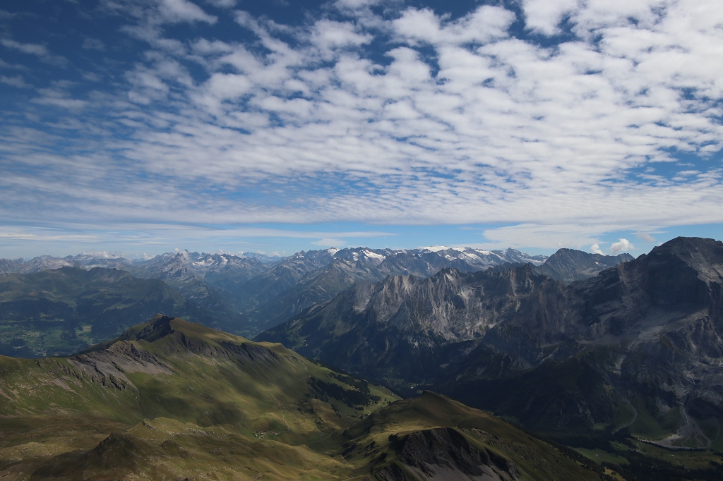 Klettersteig auf das Schwarzhorn - Ausblicke kurz vorm Gipfel