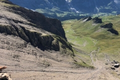 Leiternpassage beiim Klettersteig auf das Schwarzhorn