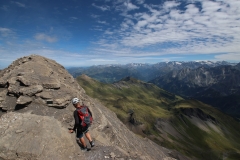 Weg zum Gipfel des Schwarzhorns