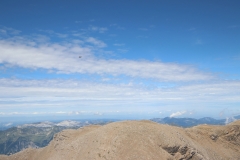 Blick vom Gipfel des Schwarzhorns - Kampfjets stören die Idylle