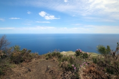 Blick vom Aussichtspunkt auf 400 Metern Höhe am Stromboli