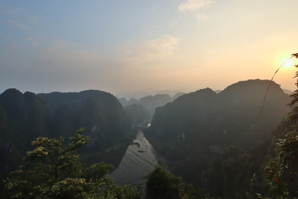 Sonnenuntergang auf dem Hang Mua
