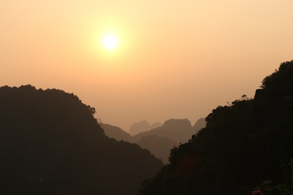 Sonnenuntergang auf dem Hang Mua