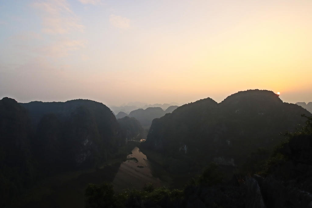 Sonnenuntergang auf dem Hang Mua