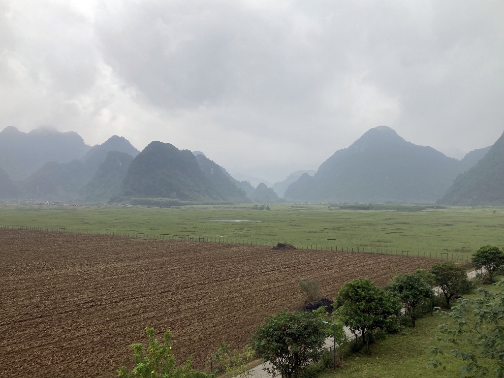 Blick auf die Landschaft um Tan Hoa