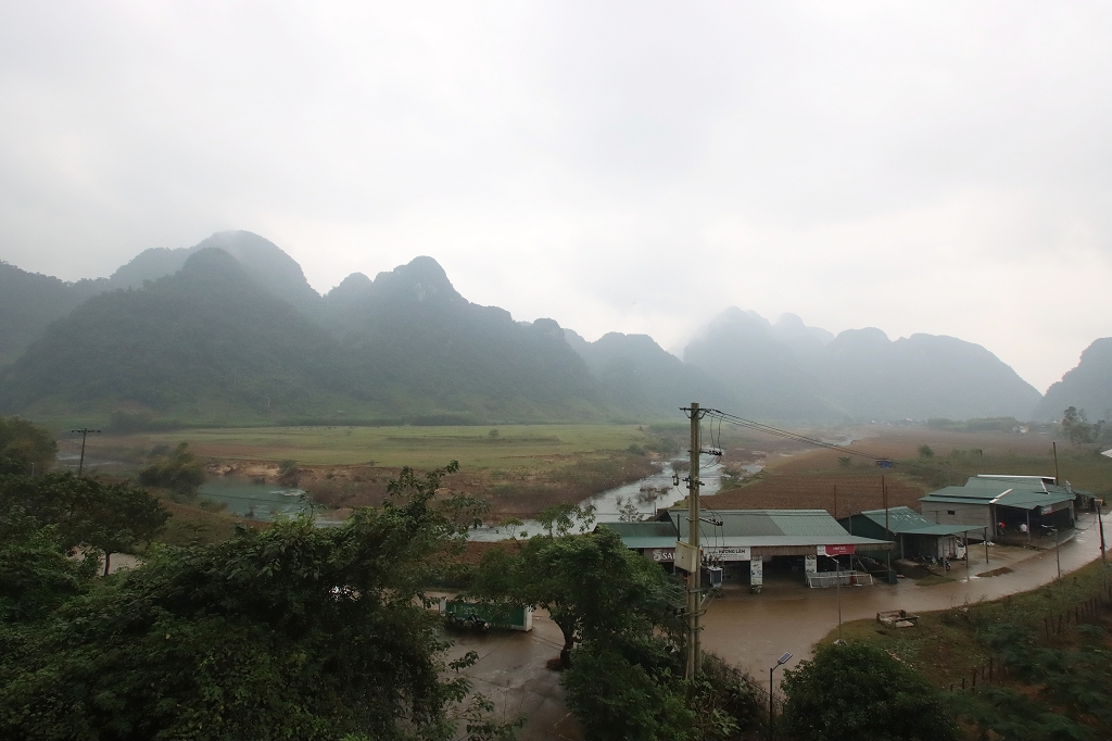 Blick auf die Landschaft um Tan Hoa