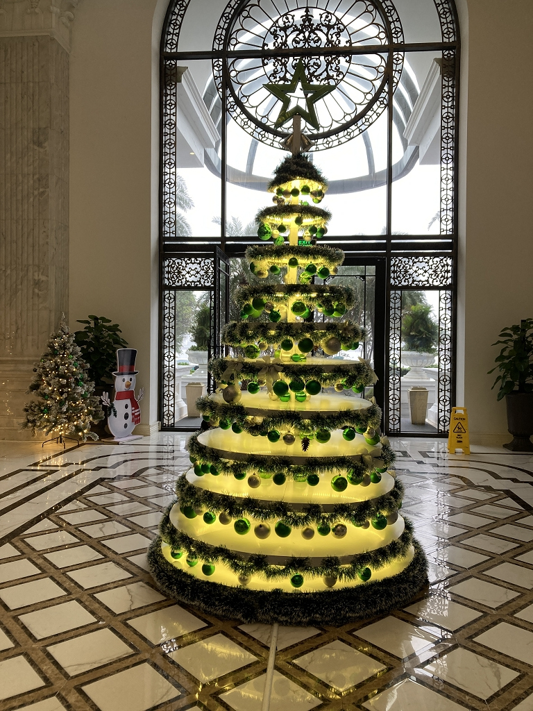 Es weihnachtet sehr im Hotel "Melia Vinpearl" in Dong Hoi