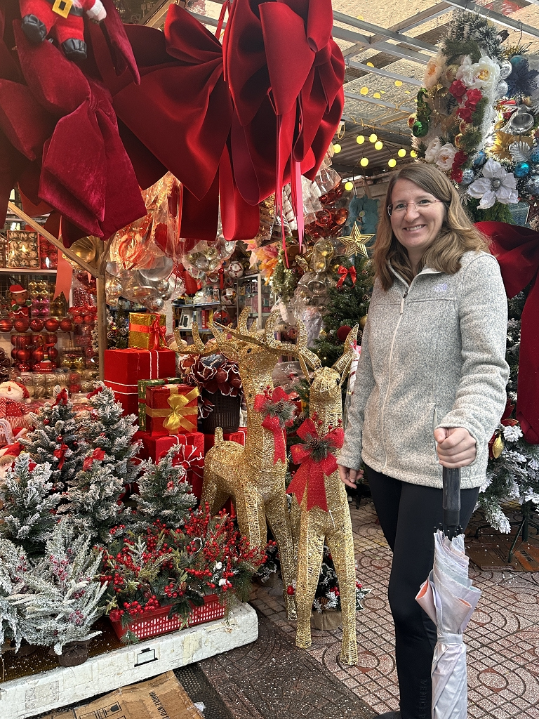 Weihnachtsshops gab es überall in Vietnam