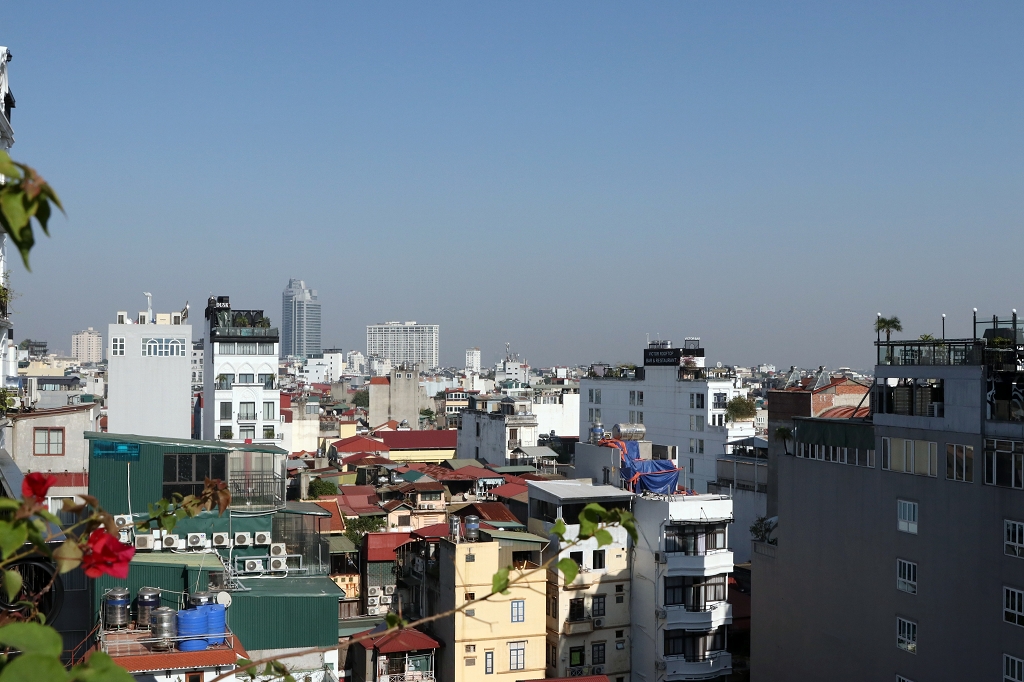 Aussicht vom L`Signature Hotel & Spa in Hanoi