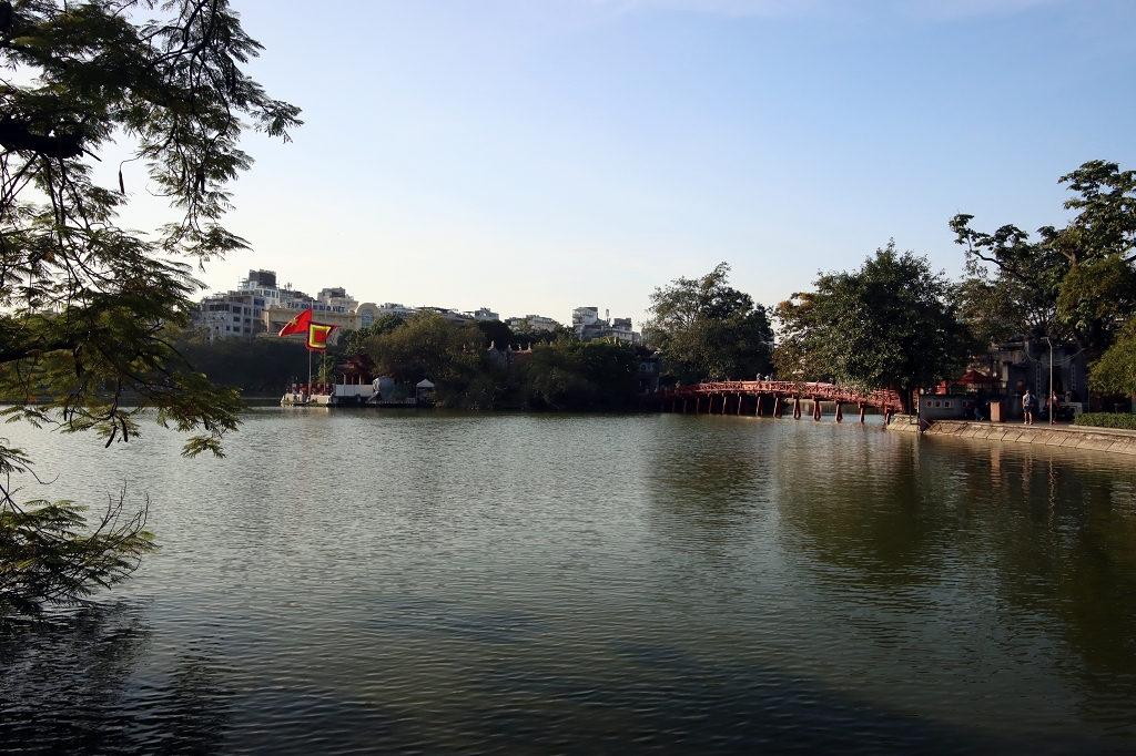 Ngoc Son Tempel am Hoan-Kiem-See in Hanoi