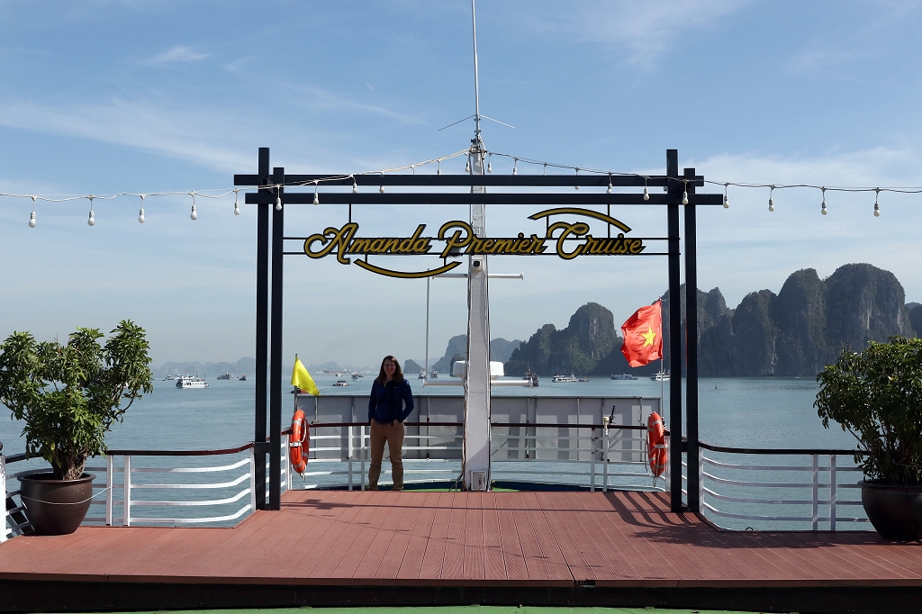 Auf dem Sonnendeck der Amanda Premier