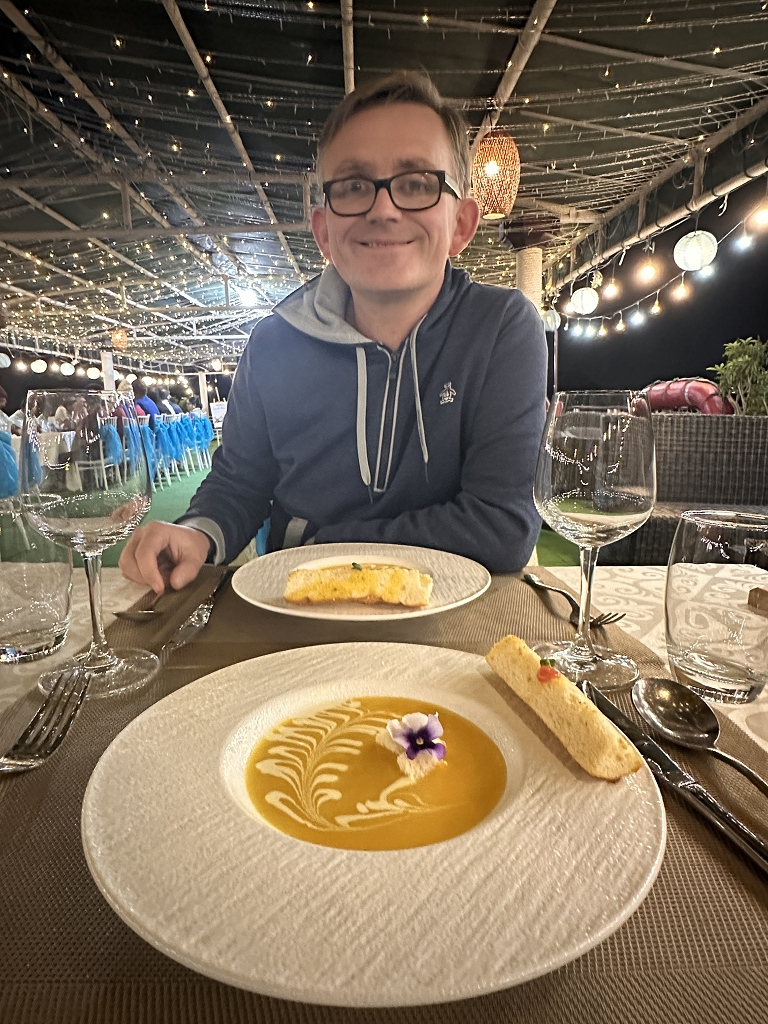 Abendessen auf der Amanda Premier