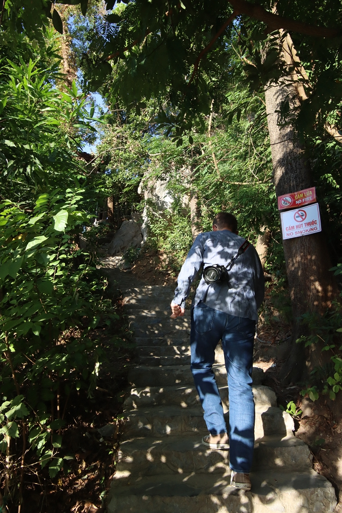 Aufstieg zum Aussichtspunkt auf der Ti Top Insel