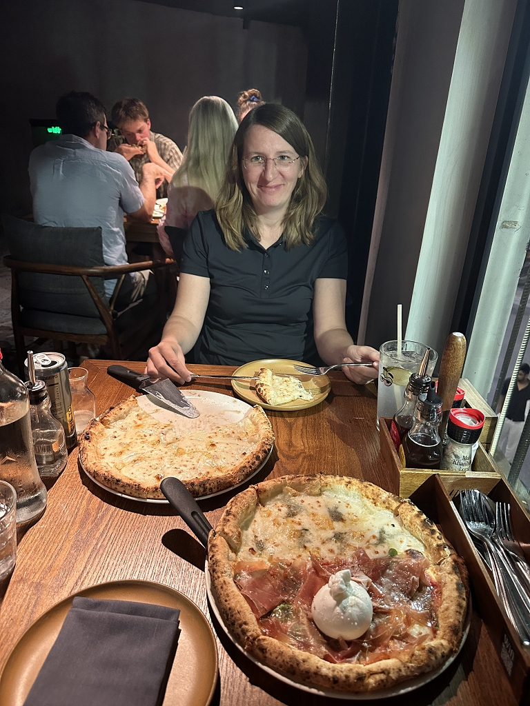 Pizza im 4P's in Hanoi